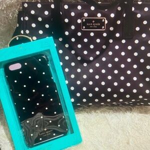 Kate Spade Black and White Polka Dot Phone Case
